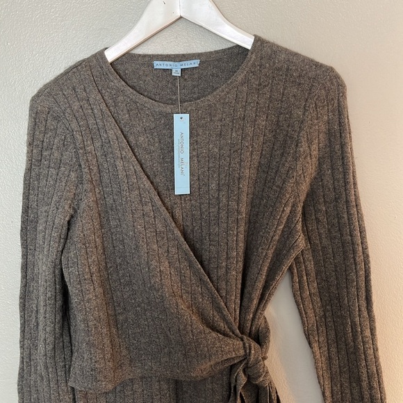 NEW Antonio Melani Cashmere Wrap Dress Size Medium - Picture 3 of 6